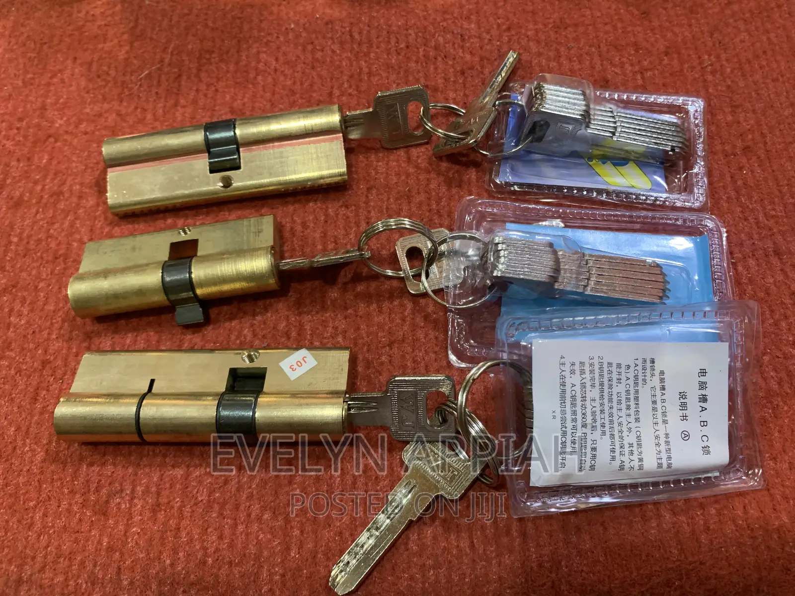 China Door Metal Key Cylinder
