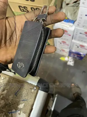 Original Toyota Key Holder With Key Case Black