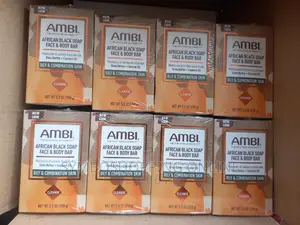 AMBI - African Black Soap Face Body Bar 150g 3pack