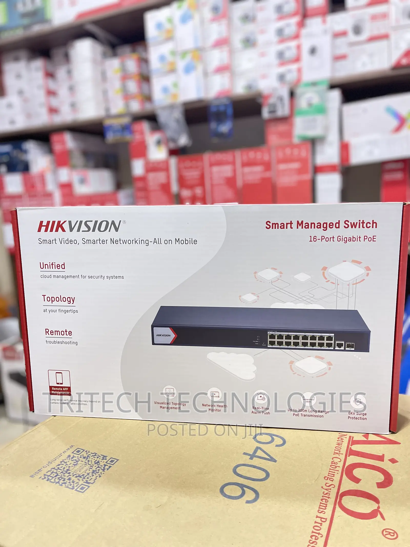 Hikvision 16port Gigabit Unmanaged Poe Switch Ds-3e1518p