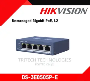 Hikvision 4port Gigabit Unmanaged Poe Switch Ds-3e0505p-E/M