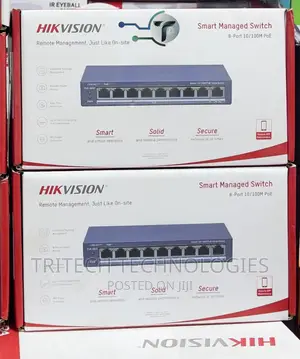 Hikvision 8 Port Fast Ethernet Unmanaged Poe Switch