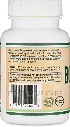 Double Wood Boric ACID 600mg