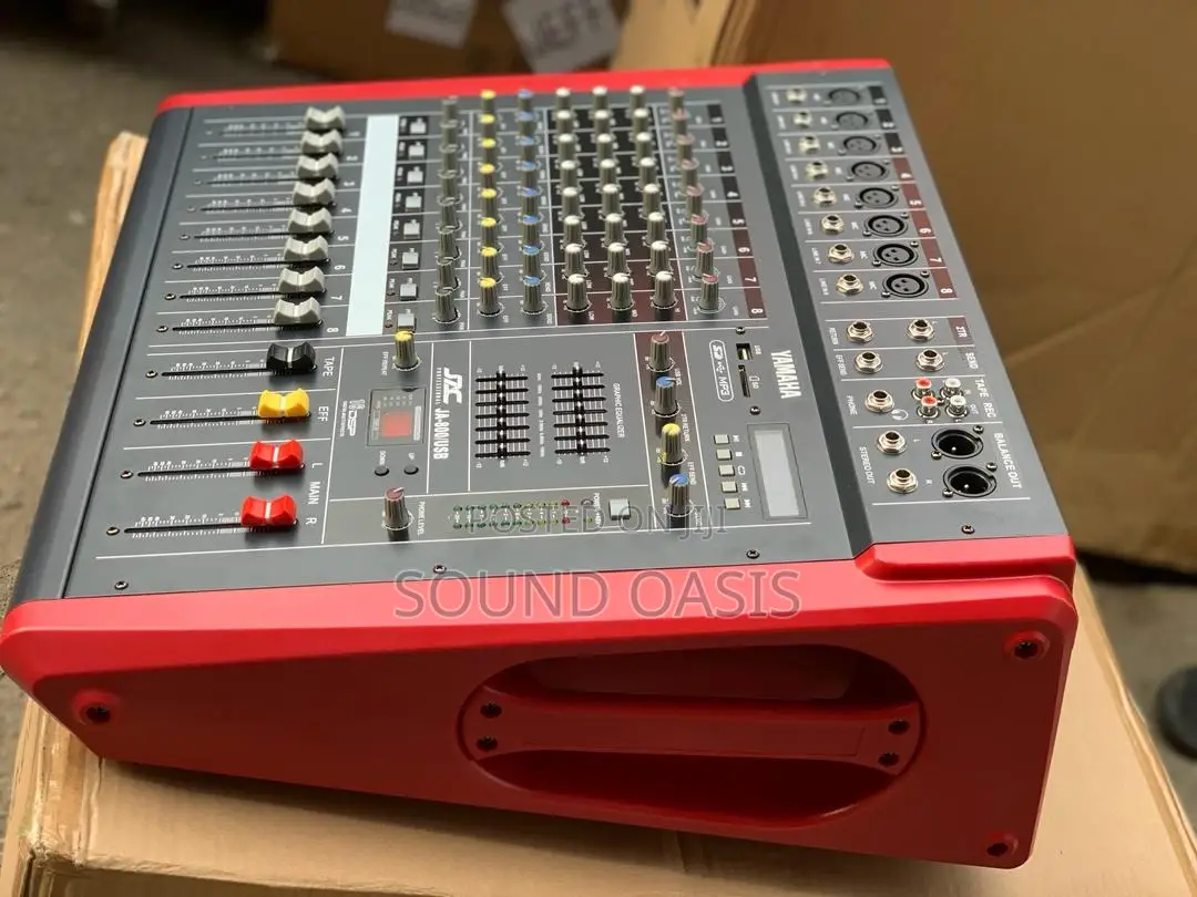JAC JA-800/USB 8-Channel Powered Mixer With Bluetooth