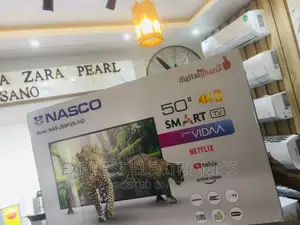 Nasco 50”UHD Smart Glossy LED Screen Tv 