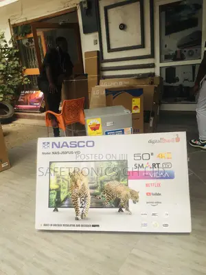 Nasco Black UHD Electric Glossy LED Smart 50 Inches Tv