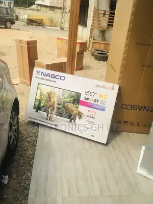 UHD LED Smart Glossy 50 Inches Nasco Electric Black Tv