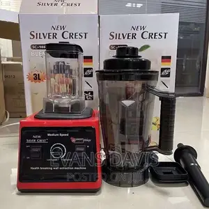 3.5ltr 2 in 1 Silver Crest Blender 9000W