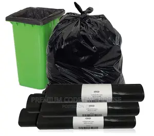 240 Liters Dustbin Liner-black (Extra Large), 20 Pieces/Pack