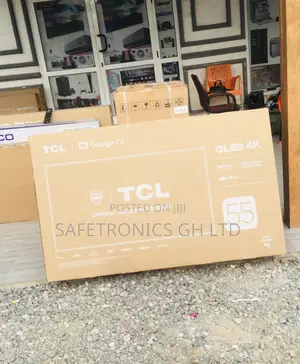 QLED Black TCL 55 Inches Glossy Smart Electric C635 Tv
