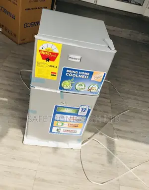 Gray Electric Nasco Doubledoor Nasf2-120 Topfreezer Fridge