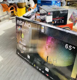 Latest Asano 65 Inch Uhd Smart Led Tv(Black).