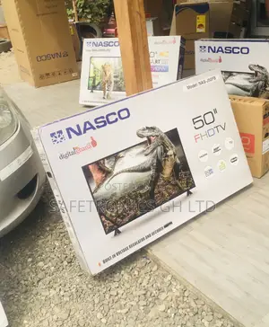 Glossy Digital Full HD Black 50 Inches Nasco LED Electric Tv