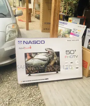 Electric Black Glossy LED Nasco Full HD Digital 50 Inches Tv