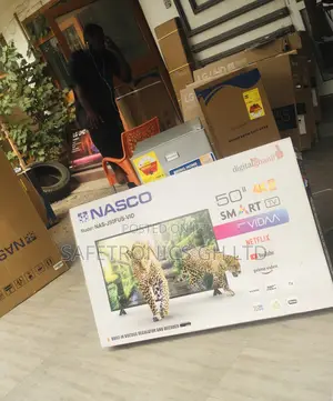 Glossy Nasco Electric Smart 50 Inches Black LED Tv