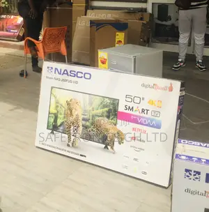 LED Electric Black Glossy Smart Nasco 50 Inches Tv