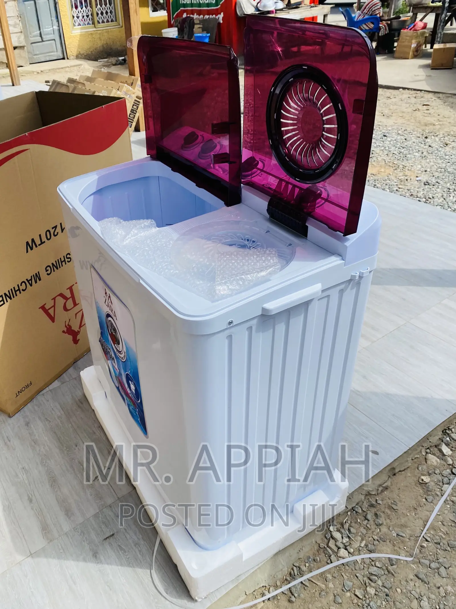Well Design Zara 12kg Twin Tap Electric Washing Machine.