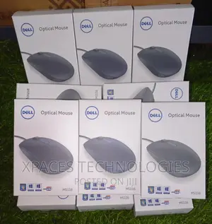 Original Dell Ms116 USB Optical Wired Mouse (Black)