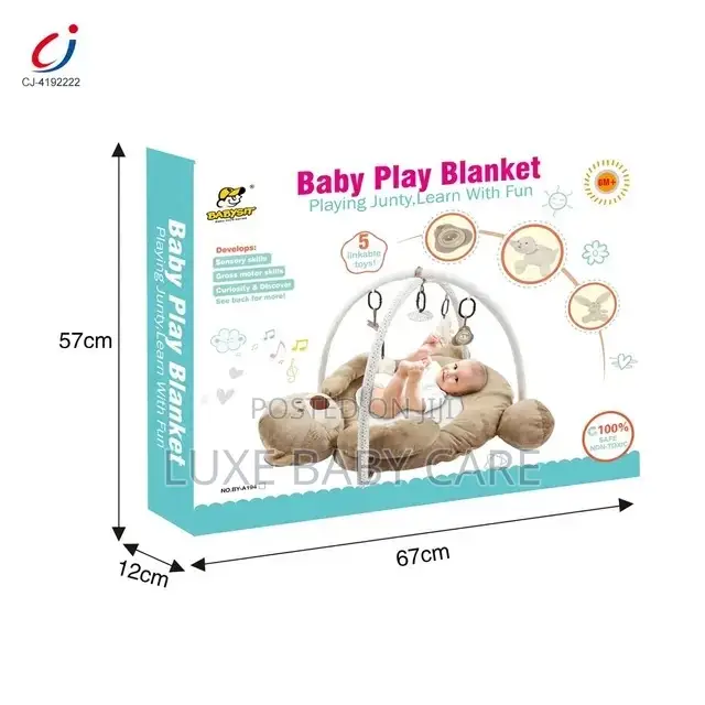 Baby Teddy Bear Play/Sleeping Mat