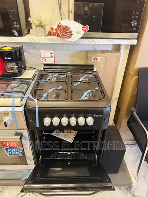 Ferre Gas Cooker Oven Grill 4burner 50/55 Black Best Sale