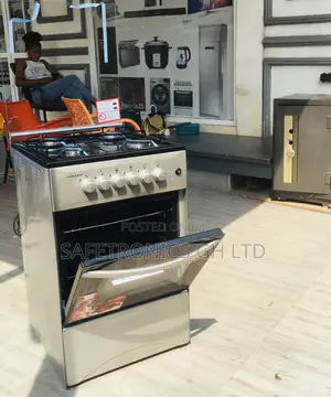 Gray 2 Gas 2 Electric Cooker Volcano Oven With Grill 50x50