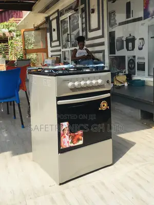 50x50 Oven With Grill 2 Electric 2 Gas Cooker Volcano Gray