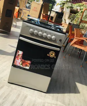Oven With Grill 2 Gas Burner 2 Electric 50x50 Gray Volcano