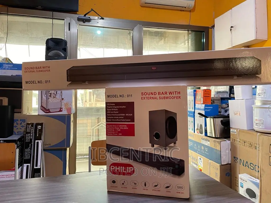 Philip Soundbar With External Subwoofer