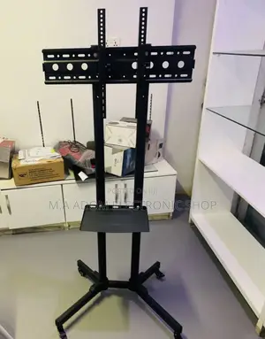 Shop Authentic Moveable Tv Trolly for 32”-65”(Black).