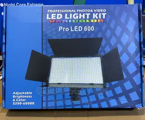 Pro Led 600 + Batteries +Charger+ Stand