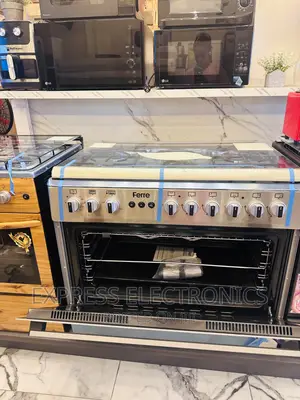 60/90 Gas Electric 4-1 Stove Oven Grill Ferre Sliver
