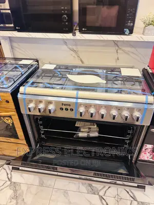 Sliver Gas Electric Stove Rotisserie 4-2 Cooker Oven