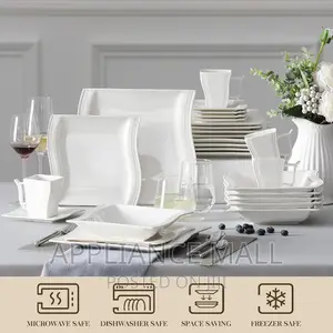 Dinnerware Set 30pcs (Ivory White)