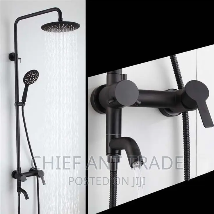 3 Flow Shower. Black. 