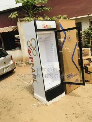 Lasting PVC-424 Singledoor Glass Pearl Display Fridge