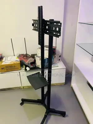 Affordable Moveable Tv Stand for 32 Inch to 65”,Black: