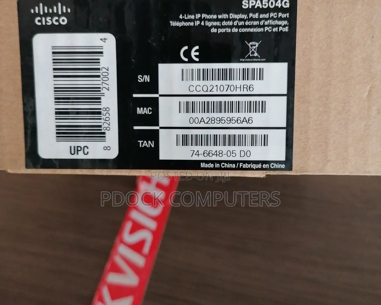 Cisco SPA504G 4-line IP Phone With