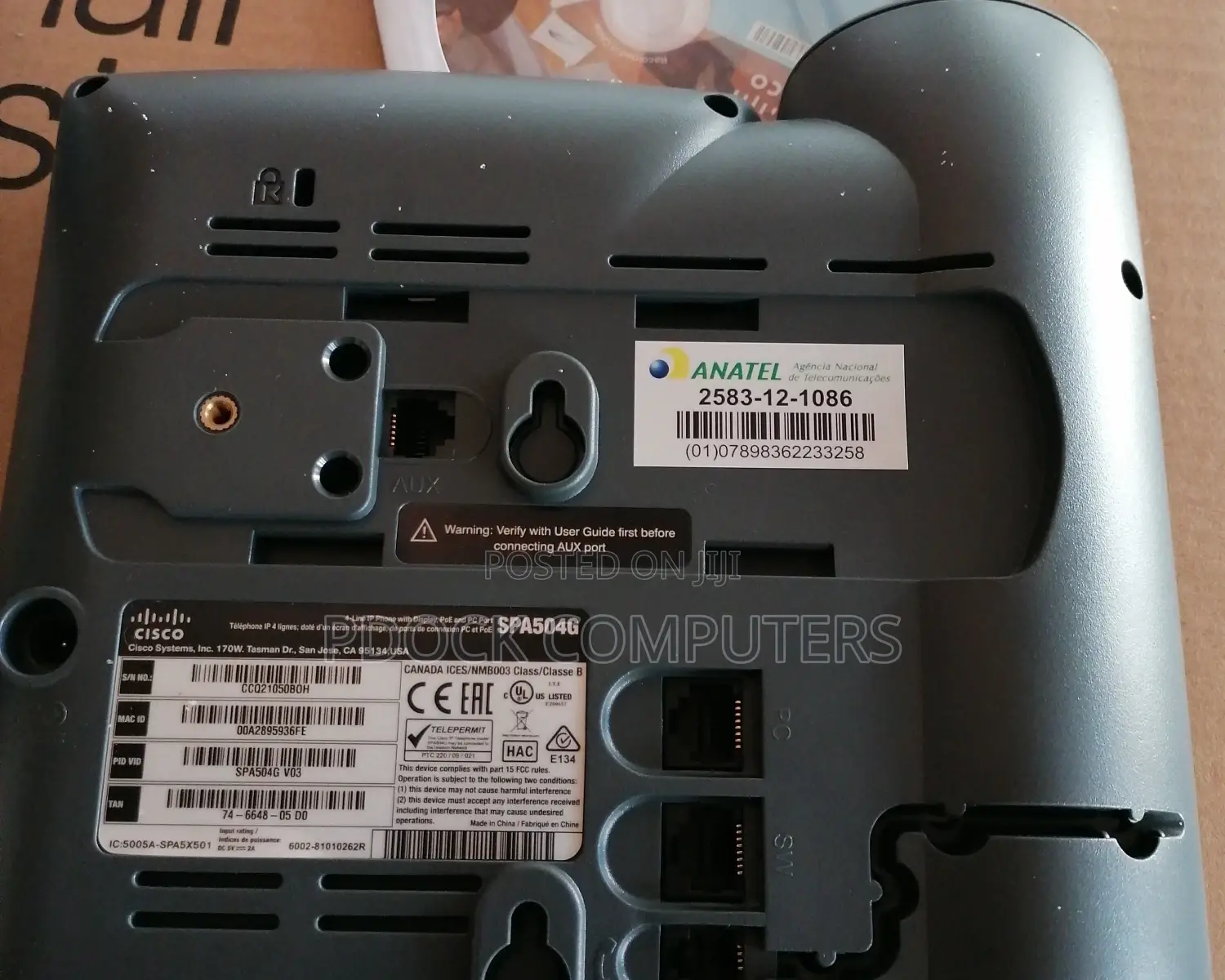 Cisco SPA504G 4-line IP Phone With