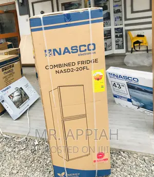 Fresh in Box Nasco Nasd2-20fl 2 Door Electric Fridge.
