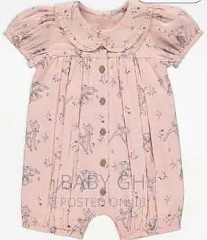 George Disney Bambi Pink Frill Collar All in One