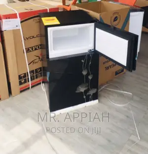 Super Chilling Pearl PF-10T 2 Door Electric Fridge,Black.