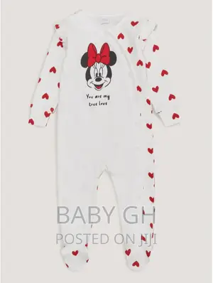 Baby Cream Disney Minnie Mouse Sleepsuit