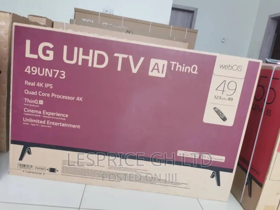 Ultra Modern UN73 LG 49” Smart AI Tv