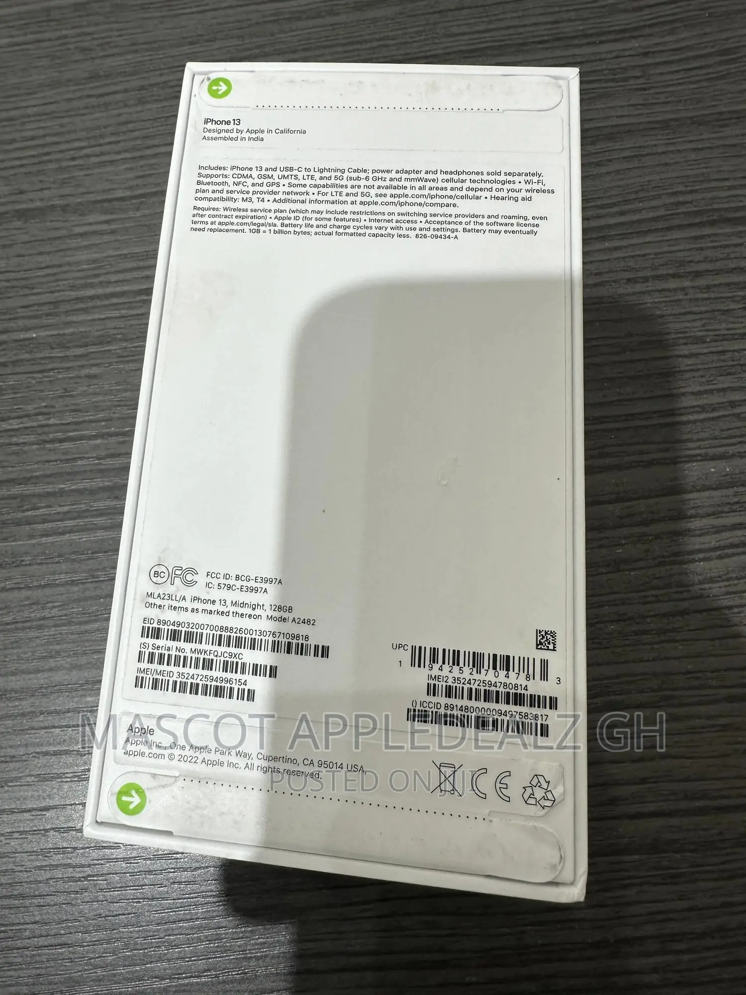 New Apple iPhone 13 128 GB Blue