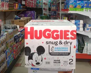 HUGGIES Snug Dry Diapers Size2 180count
