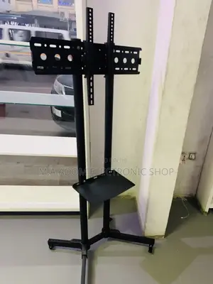 Shop Quality Moveable Tv Trolly for 32” to 65 Inch(Black).