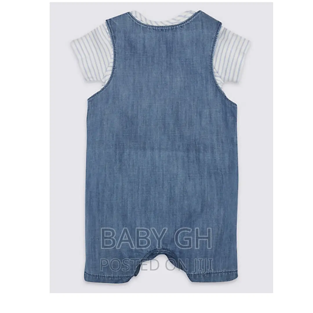 M S 2 Piece Dungarees Bodysuit Outfit