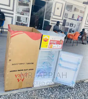Fresh in Box Zara 12TM Double Door Electric Fridge,Gray.
