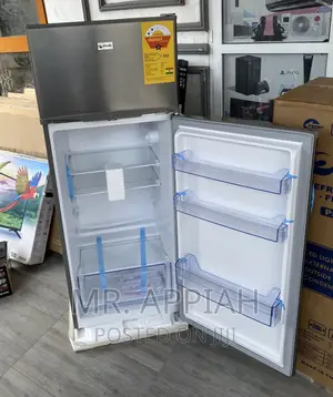Authentic Pearl PF-250 Double Door Electric Fridge,Gray.
