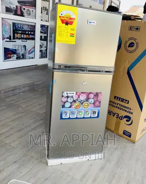 Brand New Pearl PF-17T Double Door Electric Fridge,Gray.